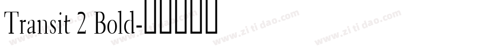 Transit 2 Bold字体转换